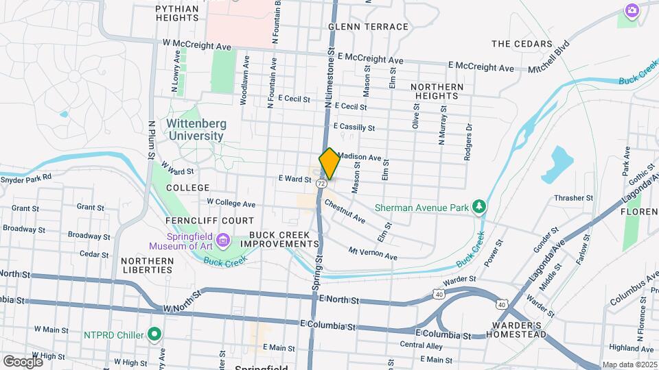670 N Limestone St Map and Location Details