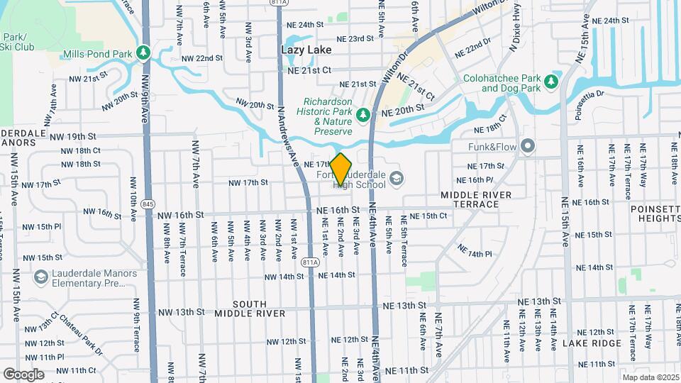 201 NE 16th Ct Map and Location Details