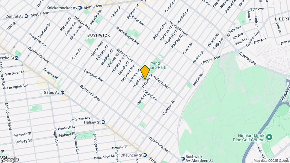 1171 Halsey St Map and Location Details