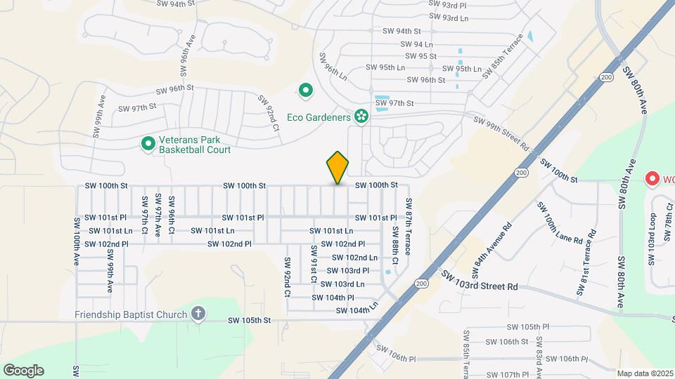 10015 SW 90th Ct Map and Location Details