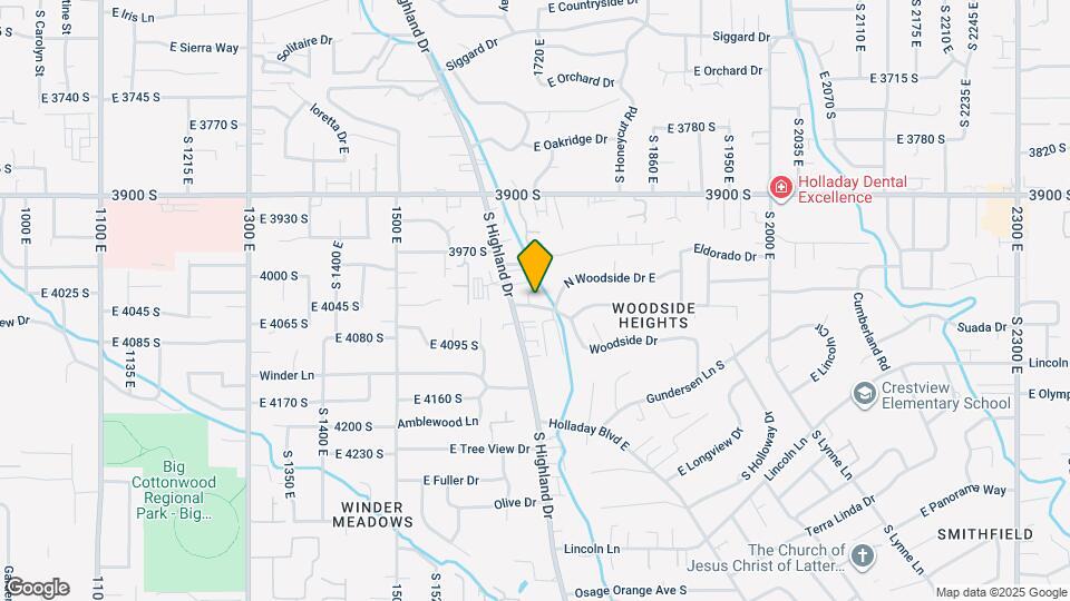 1717 E Woodside Dr Map and Location Details