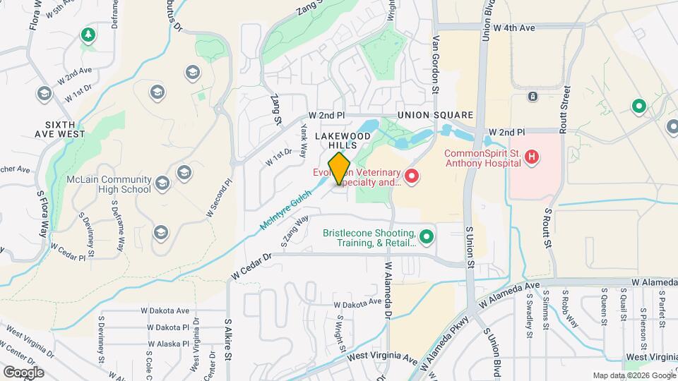 12445 W Ellsworth Pl Map and Location Details