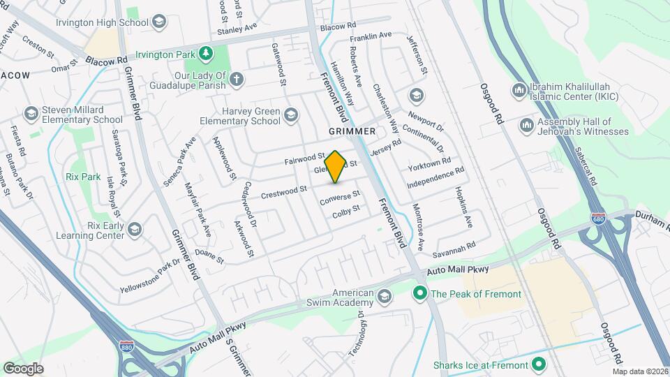 4150 Crestwood St Map and Location Details