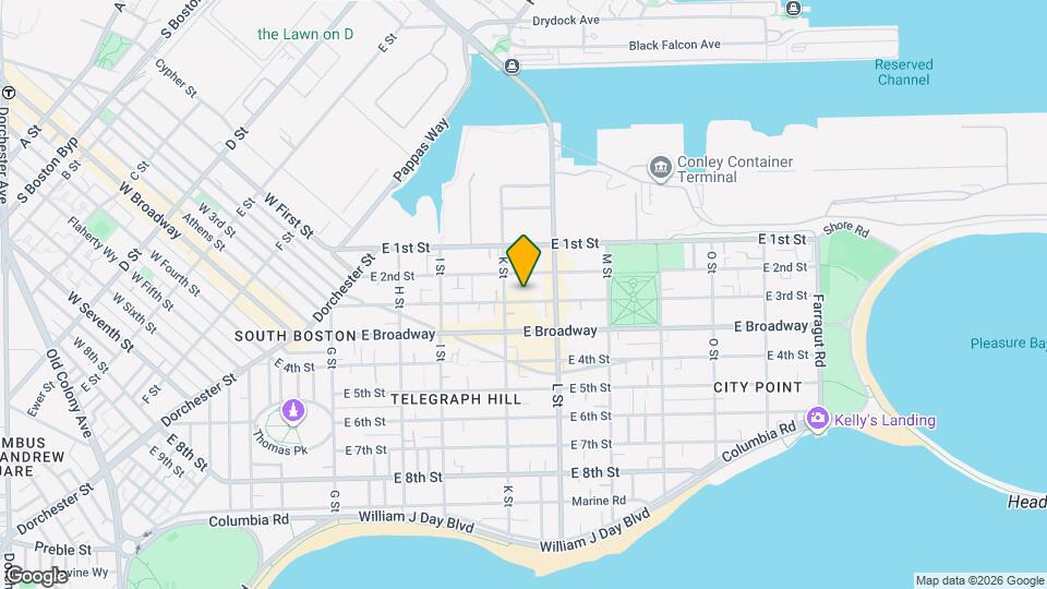 580 E 3rd St, Unit 3 Map and Location Details