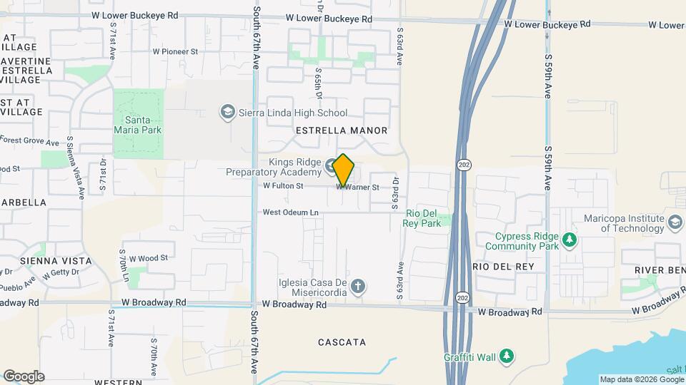 3737 S 64th Ln Map and Location Details