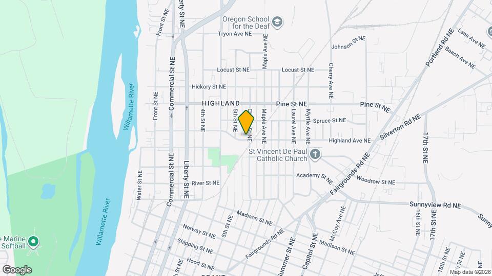 585 Highland Ave NE Map and Location Details
