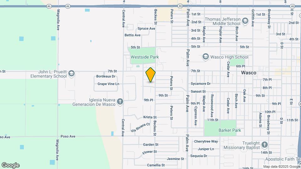 2534 Sunset St Map and Location Details