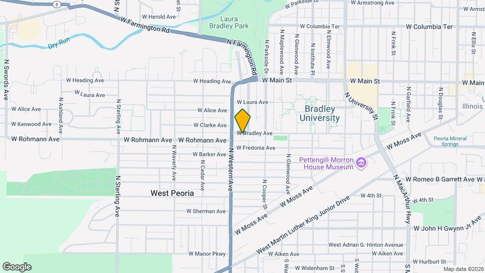 1808 W Bradley Ave Map and Location Details