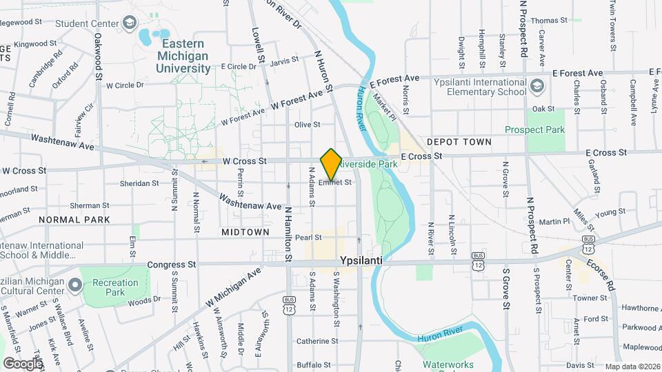 217 N Washington St Map and Location Details