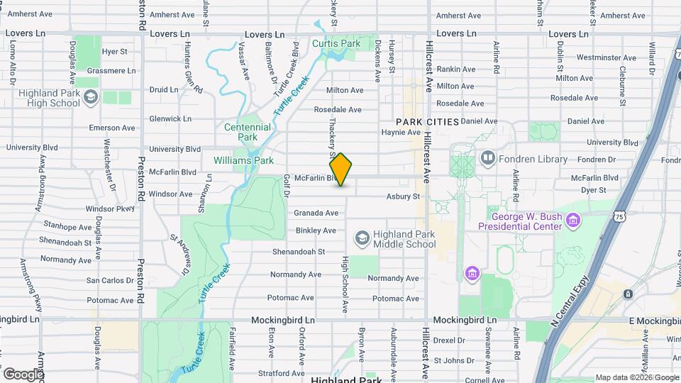 3618 Asbury St Map and Location Details