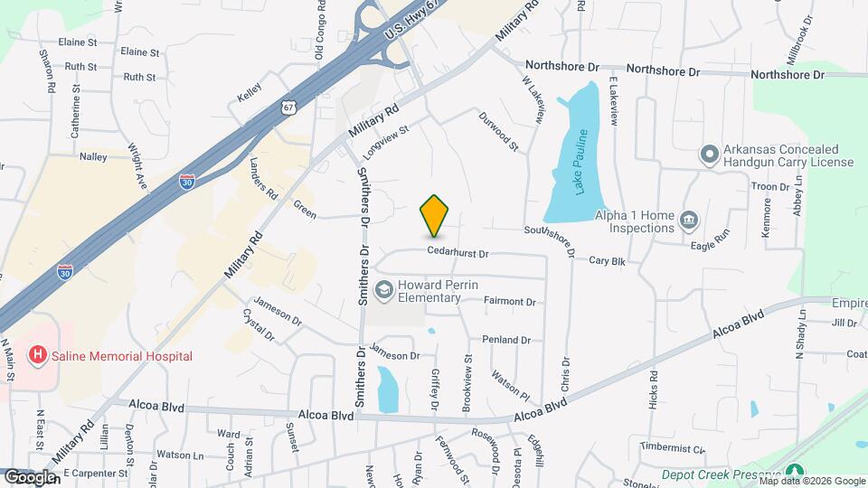 1710 Cedarhurst Dr Map and Location Details