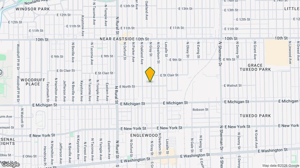 608 N Gray St Mapa y Detalles de la Ubicación
