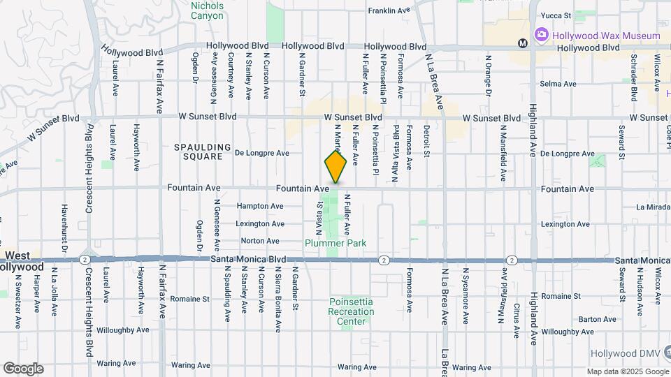 1447 N Martel Ave Map and Location Details