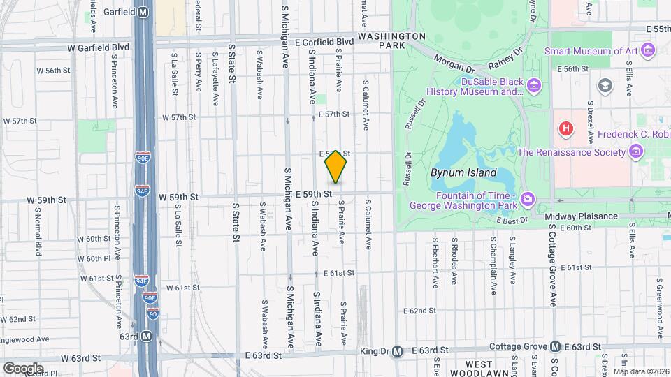 5852 S Prairie Ave Mapa y Detalles de la Ubicación