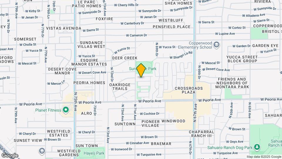 7042 W Mercer Ln Map and Location Details