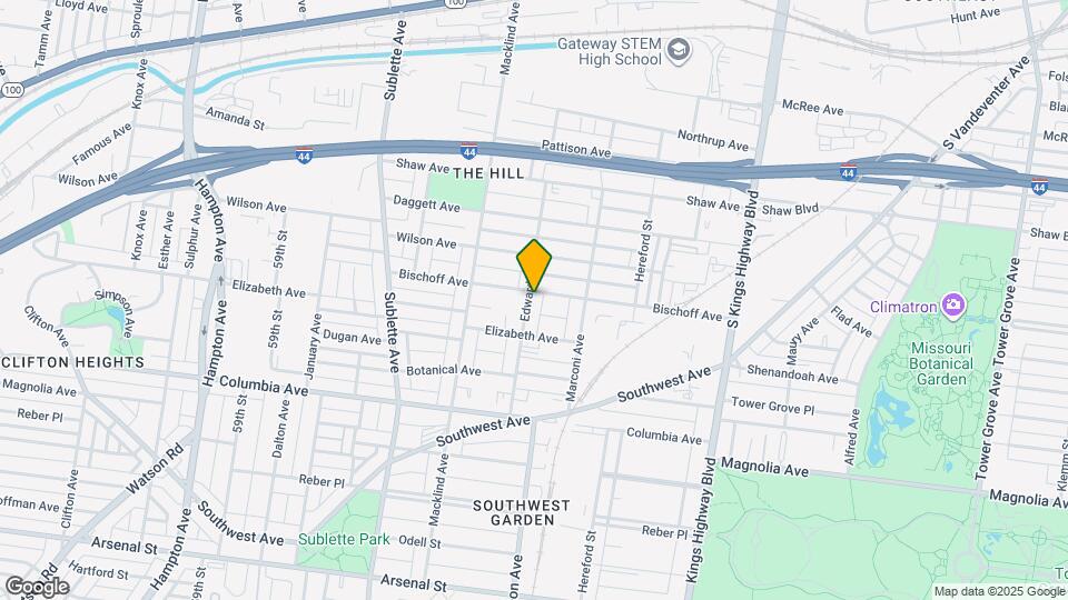 2206 Edwards St Map and Location Details