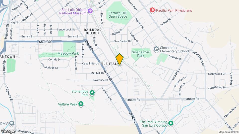 877 Humbert Ave Map and Location Details