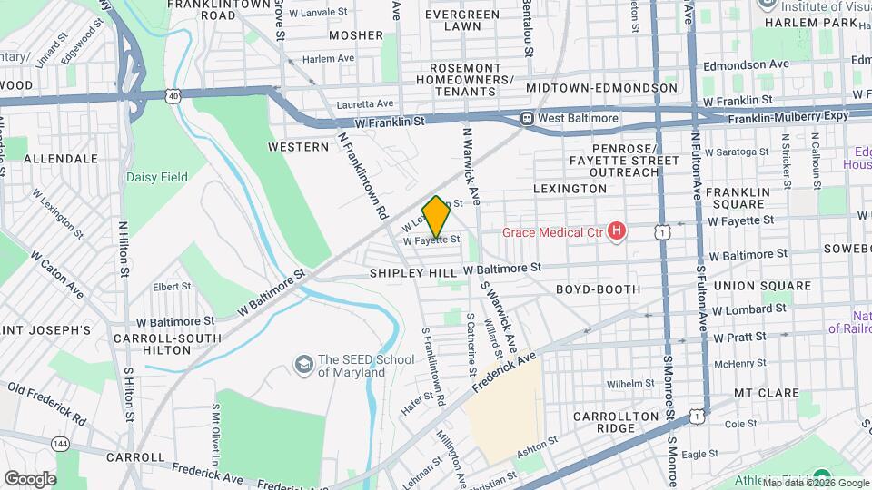 2541 W Fayette St Map and Location Details