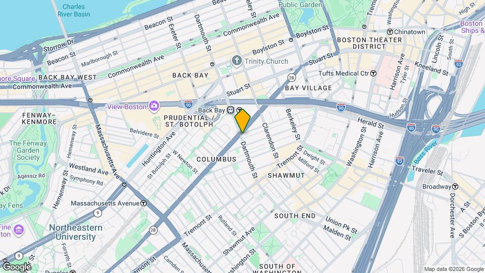 150 Chandler St Map and Location Details