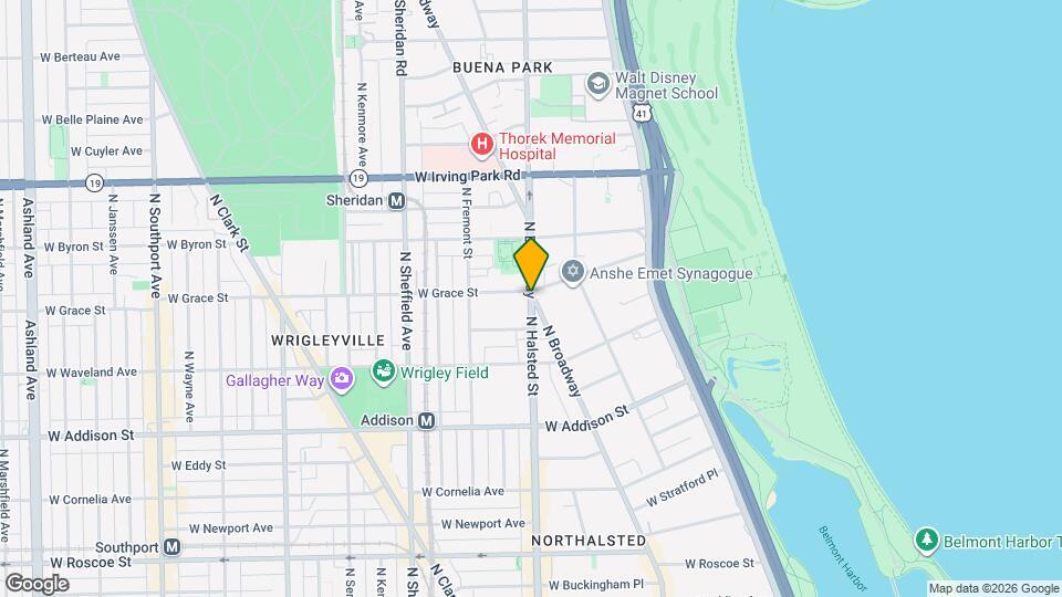 3782 N Halsted St Mapa y Detalles de la Ubicación