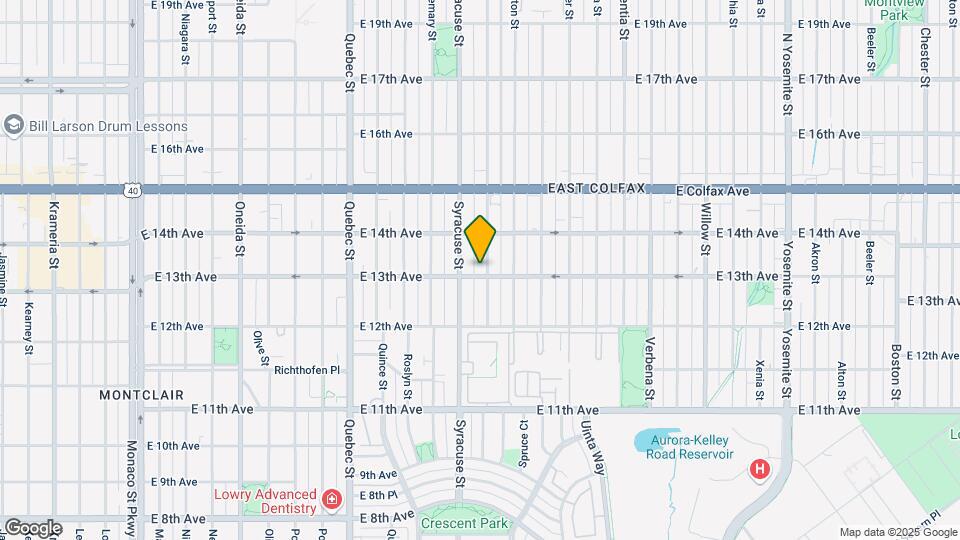 7785 E 13th Ave Map and Location Details