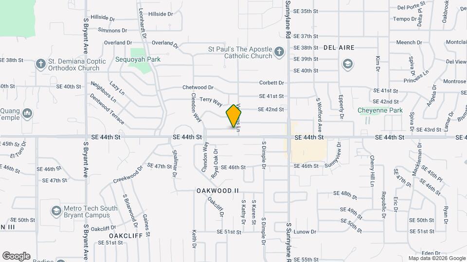 4020 Dentwood Terrace Map and Location Details