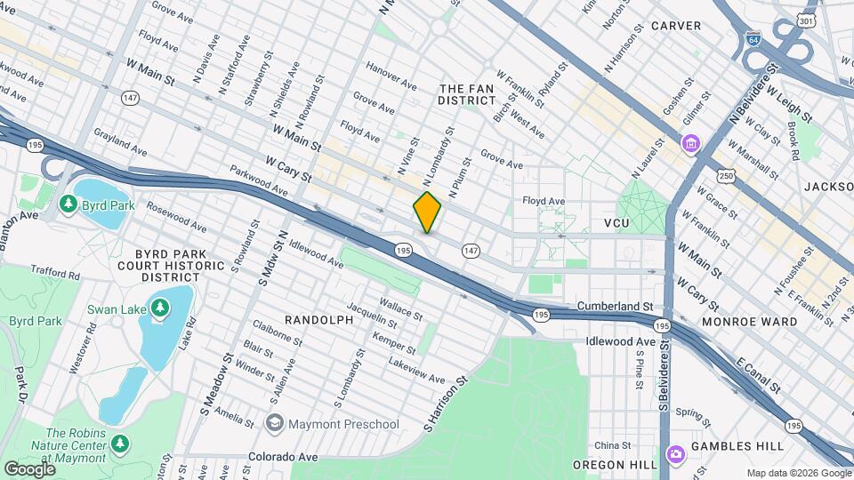 1517 W Cary St Map and Location Details