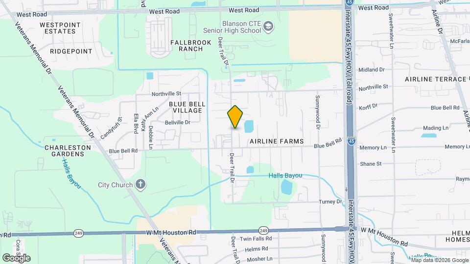 9750 Deer Trail Dr Map and Location Details