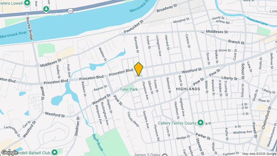 677 Westford St, Unit 1 Map and Location Details