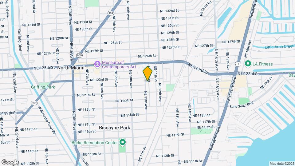 12250 NE 11th Ct Map and Location Details