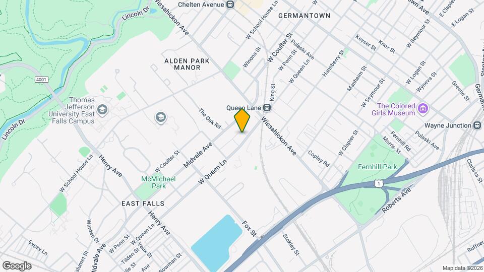 2825 W Queen Ln Map and Location Details