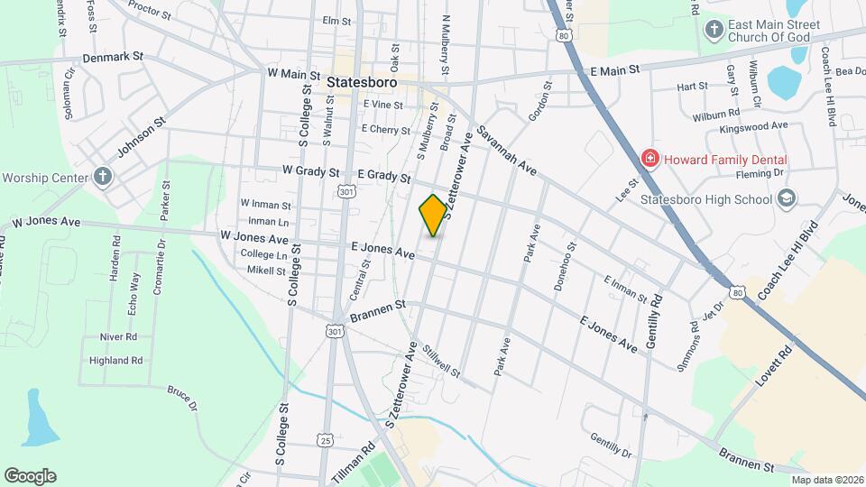 227 S Zetterower Ave Map and Location Details