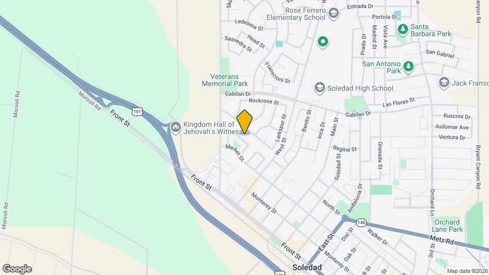 585 Viejo Gabriel Map and Location Details