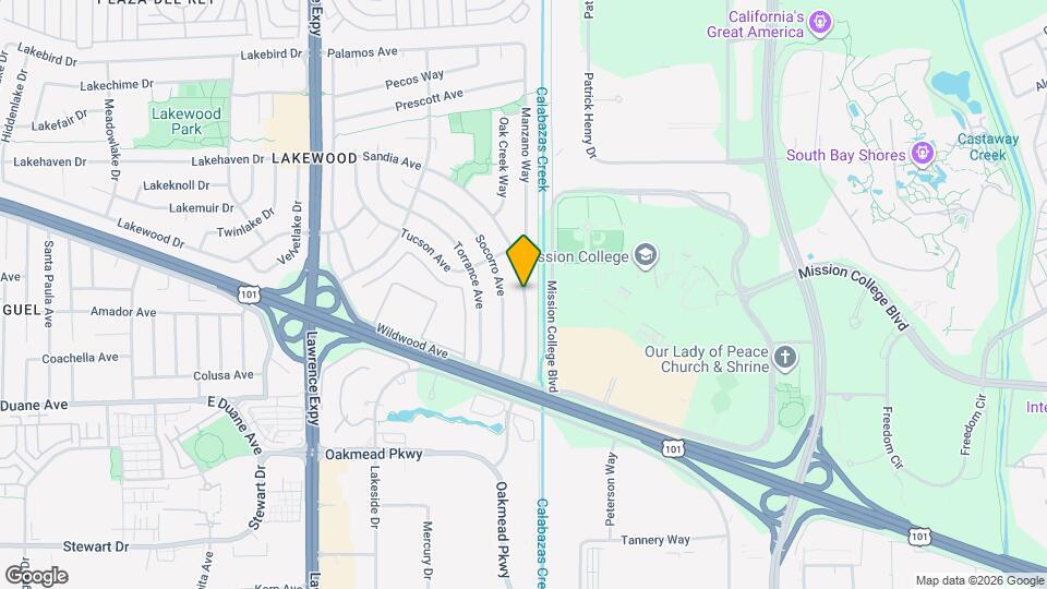 1332 Sandia Ave Map and Location Details