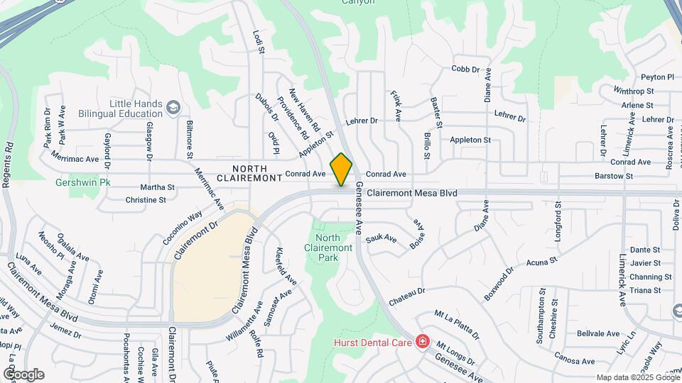 4460 Clairemont Mesa Blvd Map and Location Details