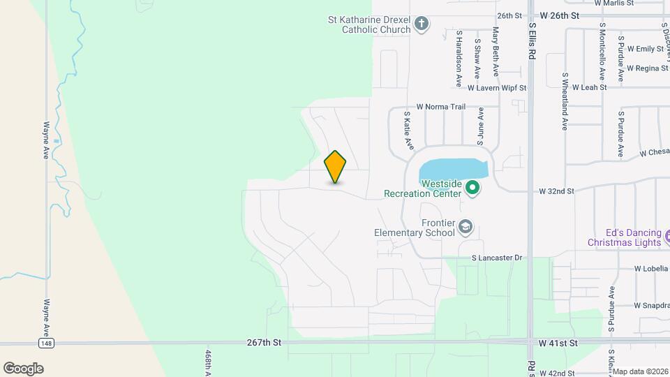 3 Bed 1.5 Bath on the West Side of Sioux Falls, Unit B108 Map and Location Details