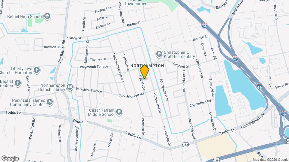 210 Cynthia Dr Map and Location Details