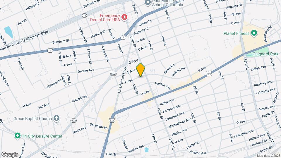 1225 F Ave Map and Location Details