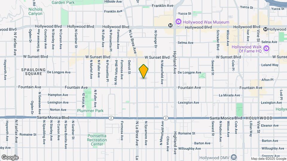 1331 N Sycamore Ave Map and Location Details