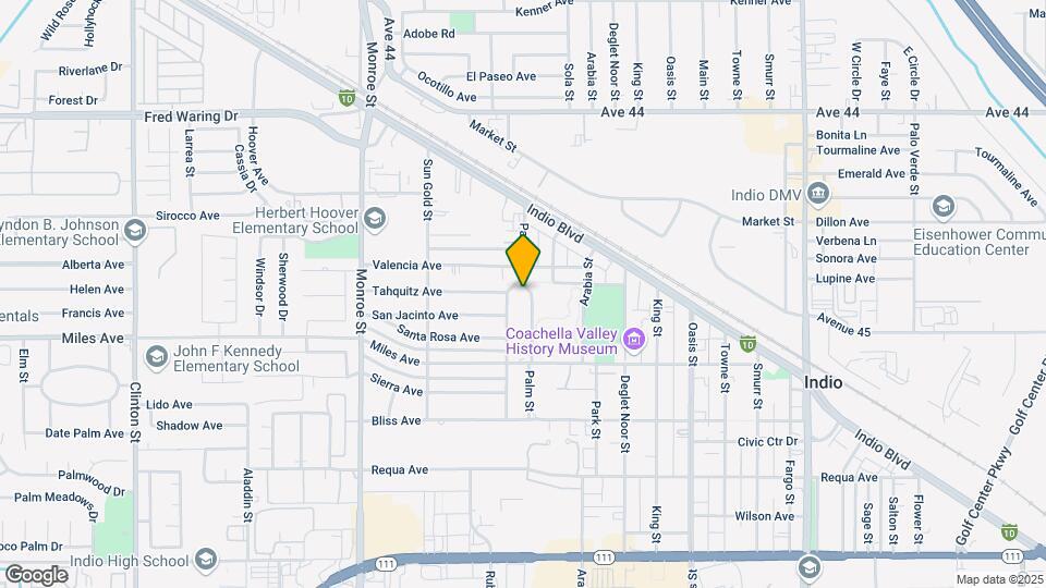44707 Palm St Map and Location Details