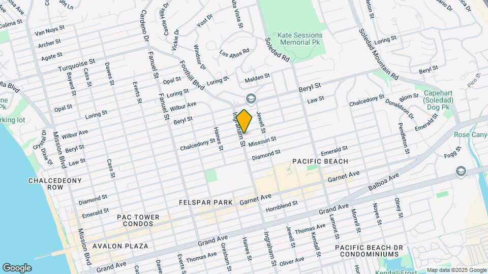 4791 Ingraham St Mapa y Detalles de la Ubicación