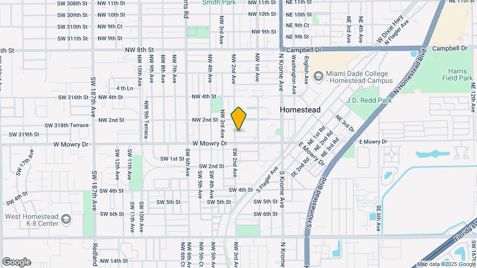 186 NW 1st St Map and Location Details