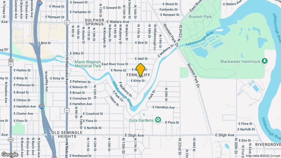 1704 E Kirby St Map and Location Details
