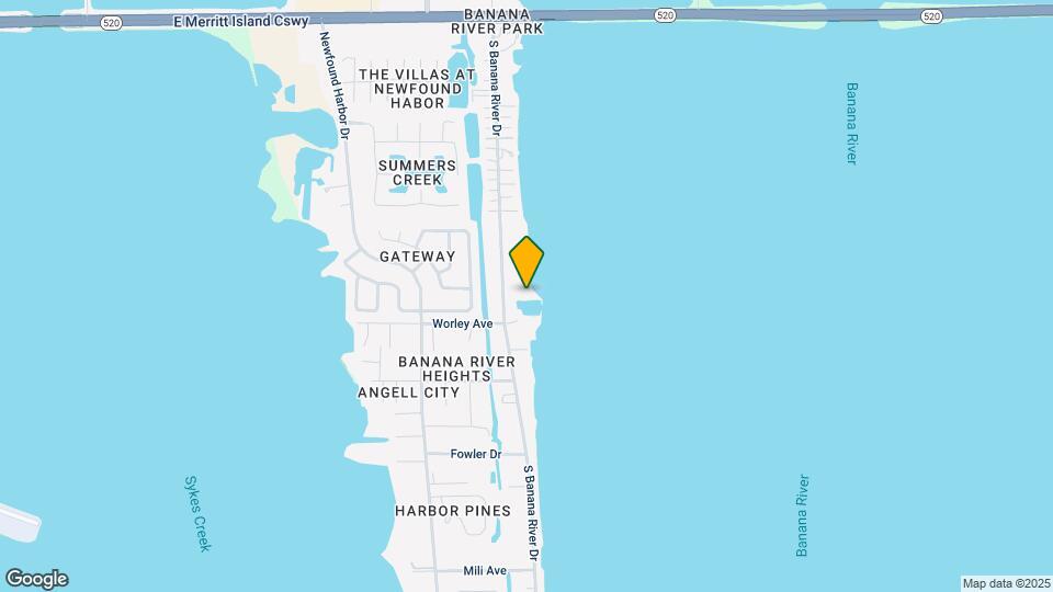 540 S Banana River Dr Map and Location Details