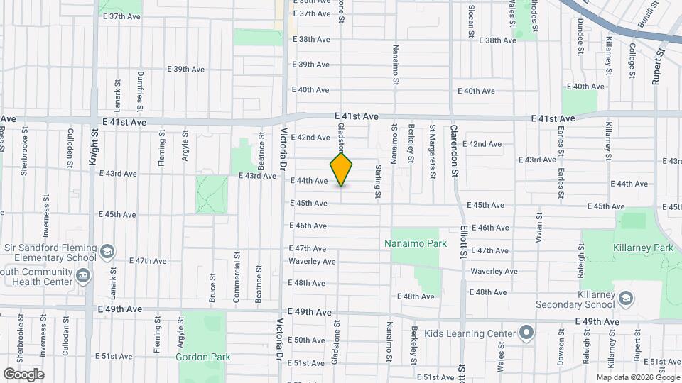 53XX Gladstone St Map and Location Details