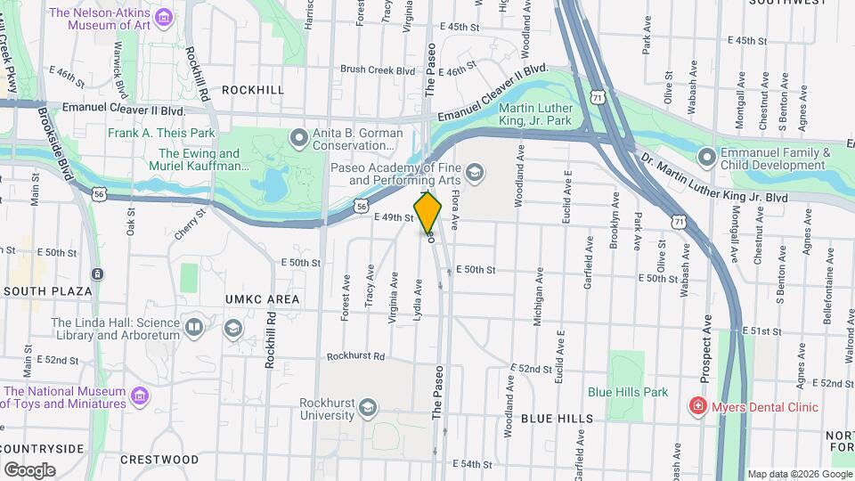 4916 The Paseo Map and Location Details