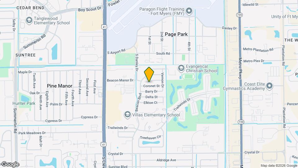 2181 Coronet St Map and Location Details