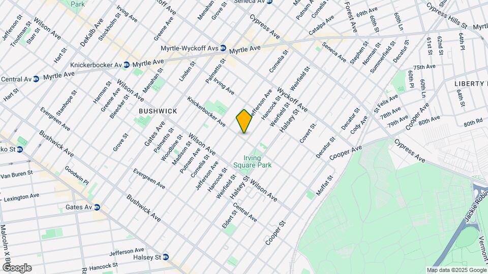 727 Knickerbocker Ave Mapa y Detalles de la Ubicación