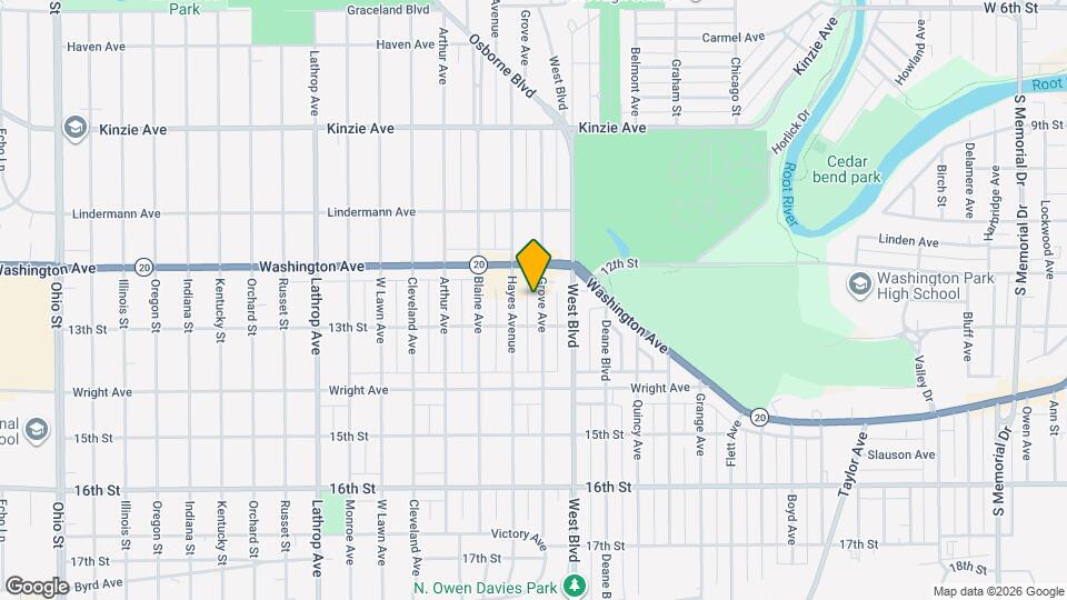 1230 Grove Ave Map and Location Details