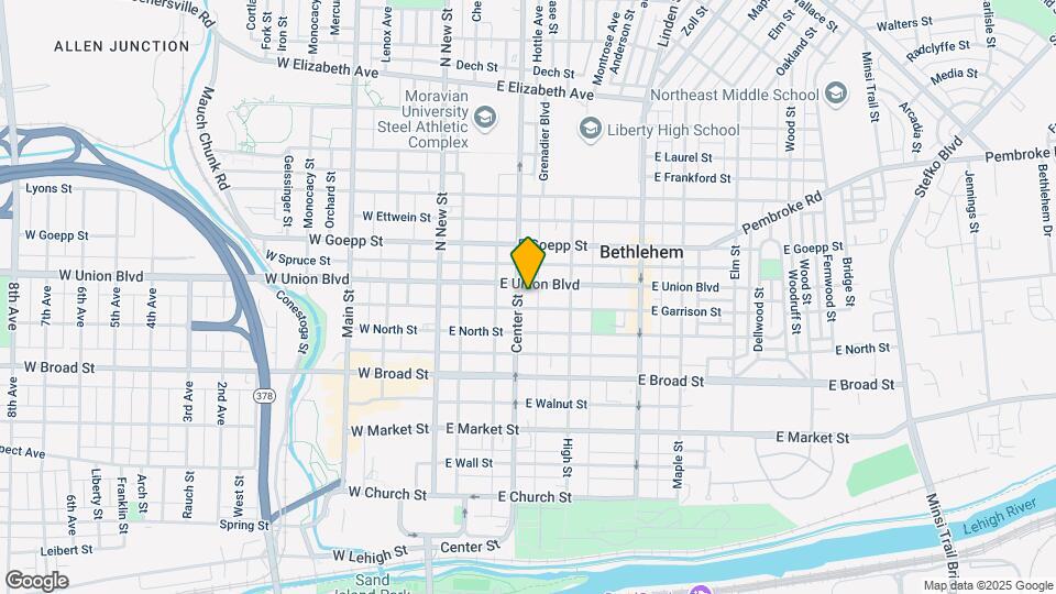 734 Center St-Unit -2 Map and Location Details